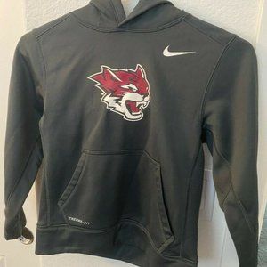 Nike Boys Kids Pullover Hoodie Sweater Gray size S